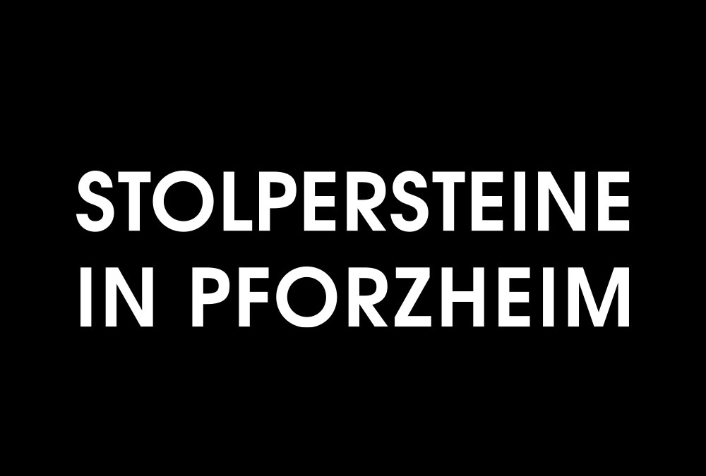 Stolpersteine in Pforzheim